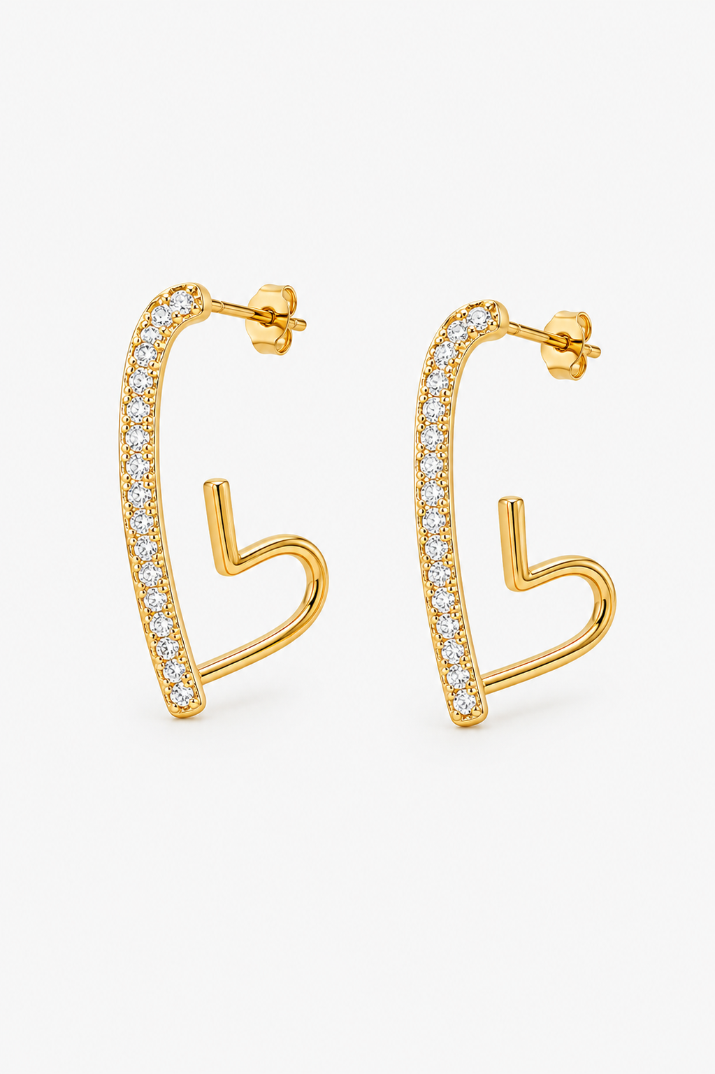 Aretes Cœur Ouvert