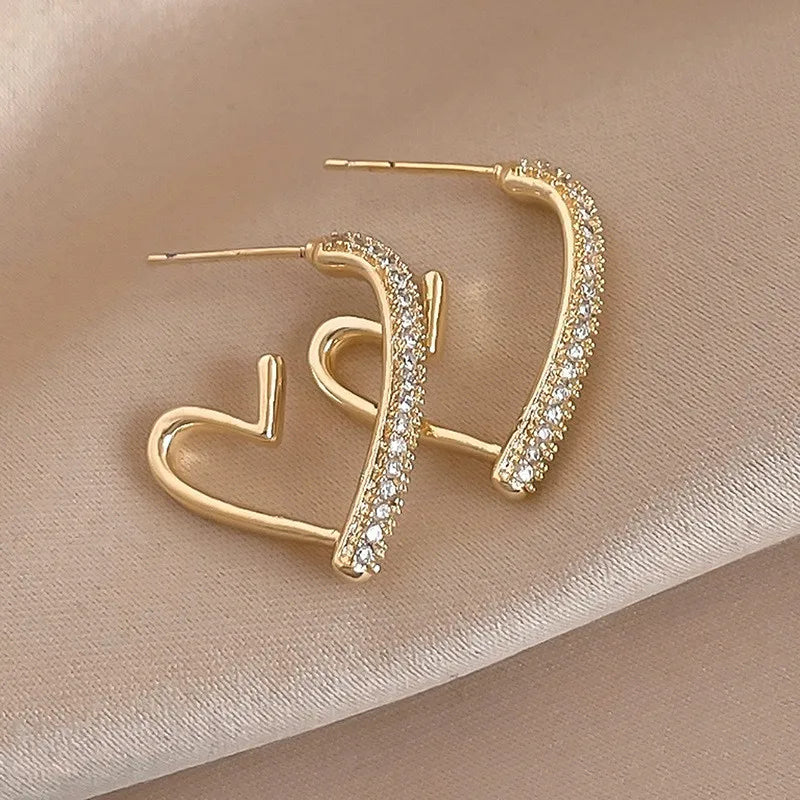 Aretes Cœur Ouvert