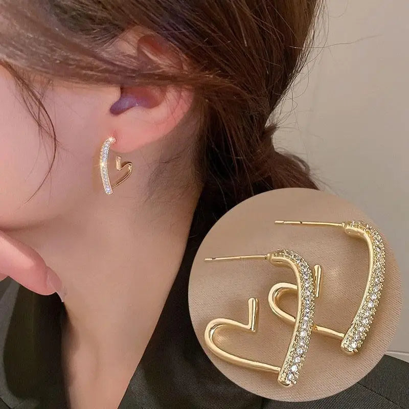 Aretes Cœur Ouvert