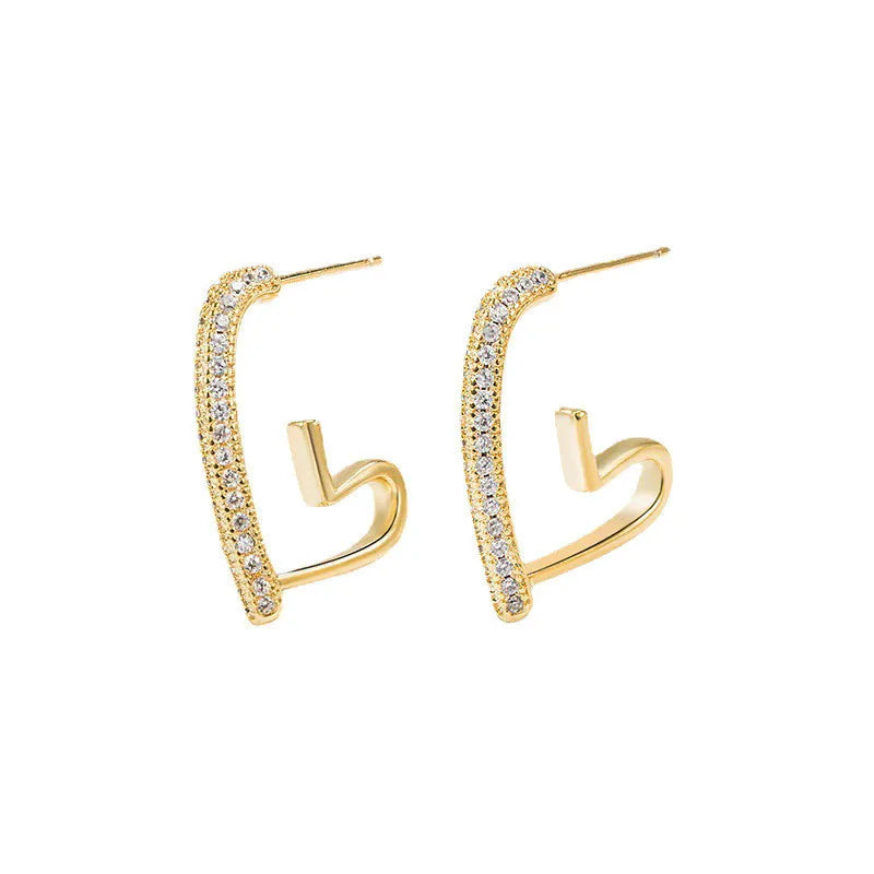 Aretes Cœur Ouvert